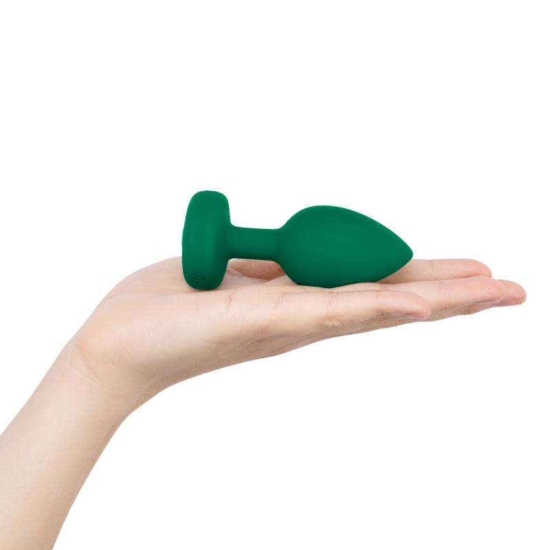 B-Vibe - Vibrating Jewel Plug M/L Emerald 7