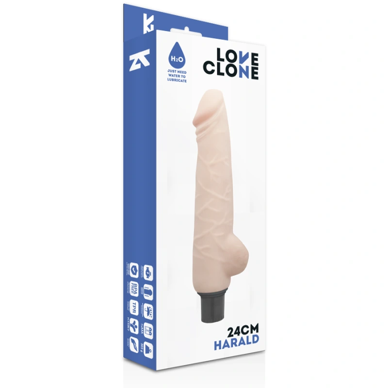 Loveclone - harald self lubrication vibrator 24 cm -o- 4 cm 3