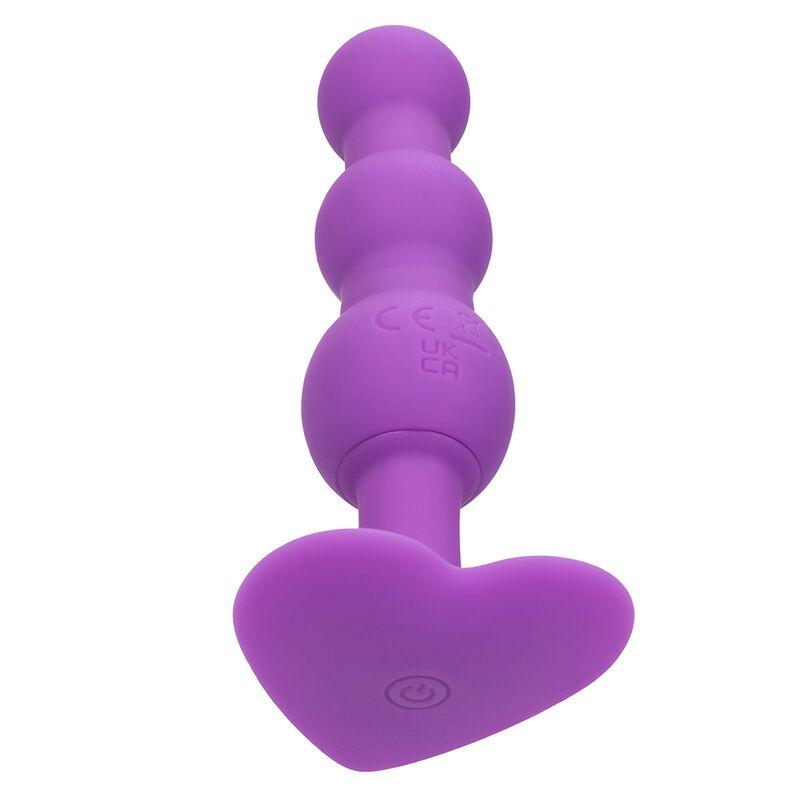 Calexotics - First Time Anal Plug Triple Beaded Probe 10 Vibrations Purple