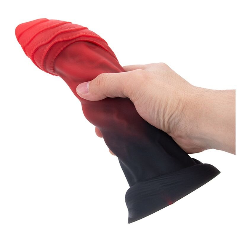 Power monsters - infernal goliath bicolor fantasy silicone dildo 25 cm Ø 6 cm 3