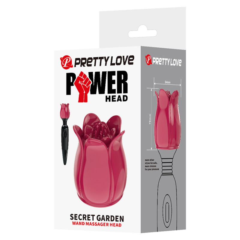 Pretty love - secret garden pink massage head 8