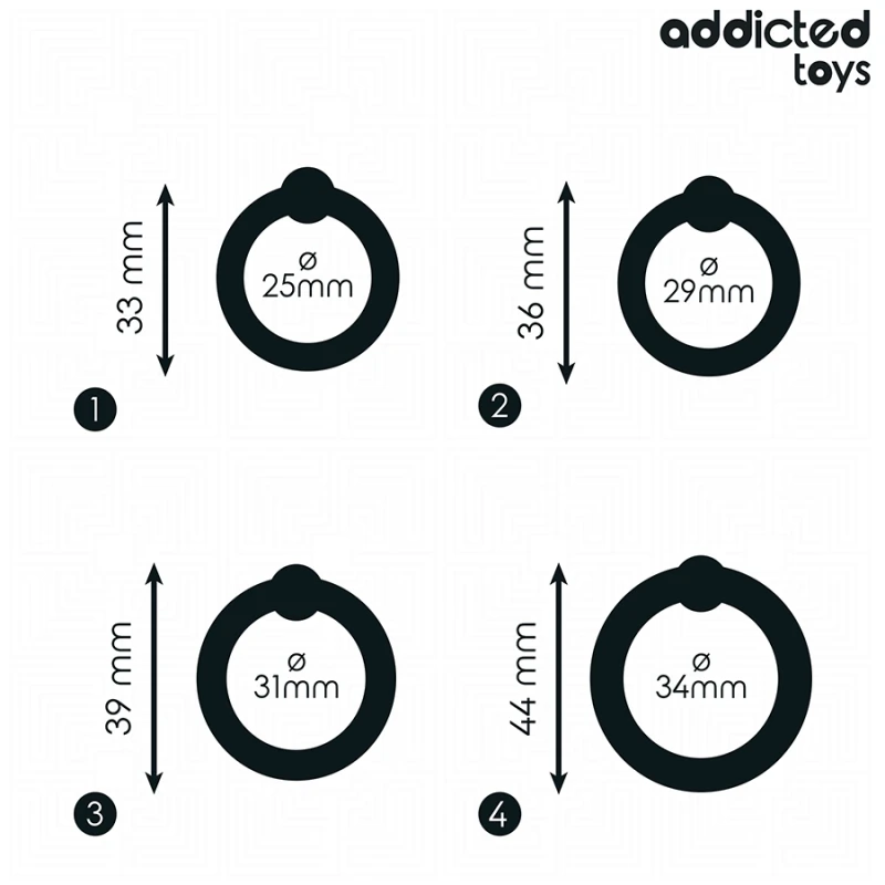 Addicted toys - set of pressure silicone rings 3