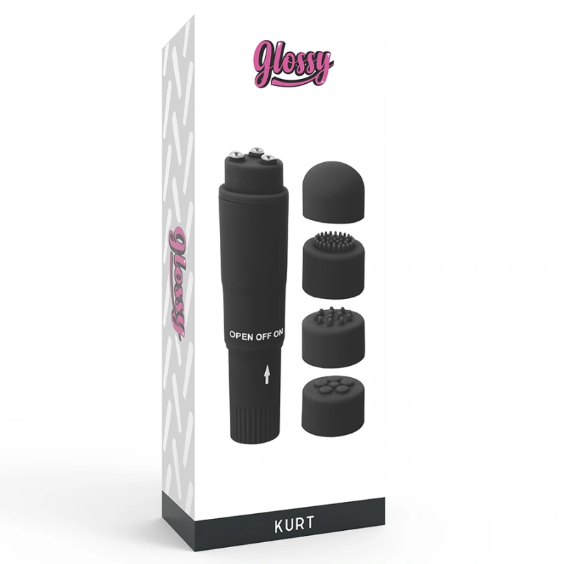Glossy - kurt pocket massager black 3