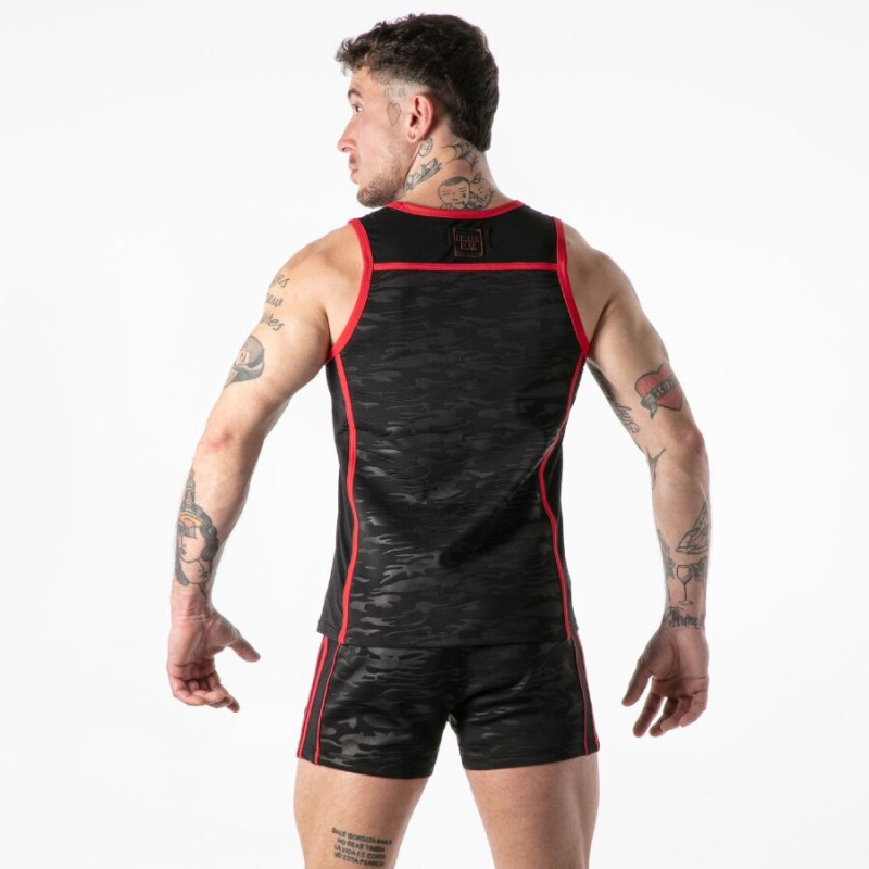 Locker gear - full military access tanktop red l 2