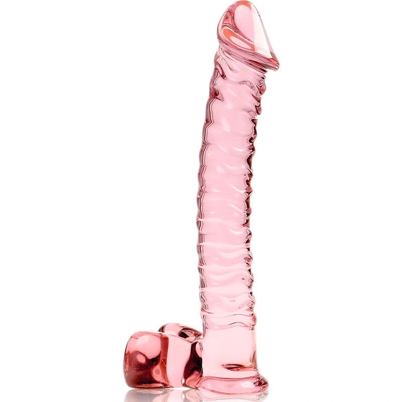Nebula series by ibiza - model 23 dildo borosilicate glass pink 21.5 cm -o- 4 cm 4