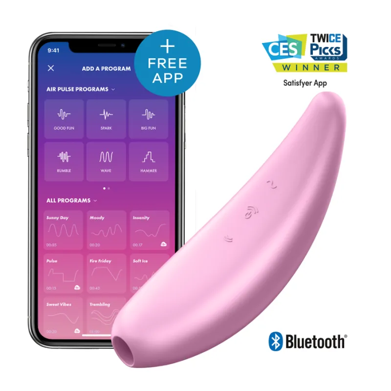 Satisfyer Curvy 3+ - Pink - Stimulátor Klitorisu