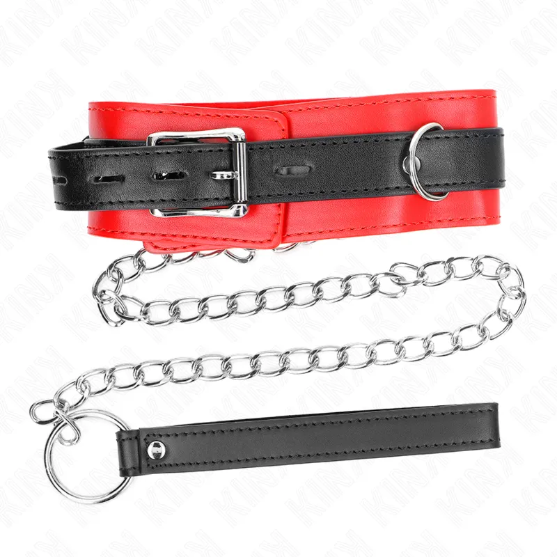 Kink - Collar With Belt 65 Cm With Strap Red 54 X 4.5 Cm 4