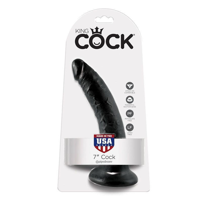 King cock - dildo black 17.8 cm 4