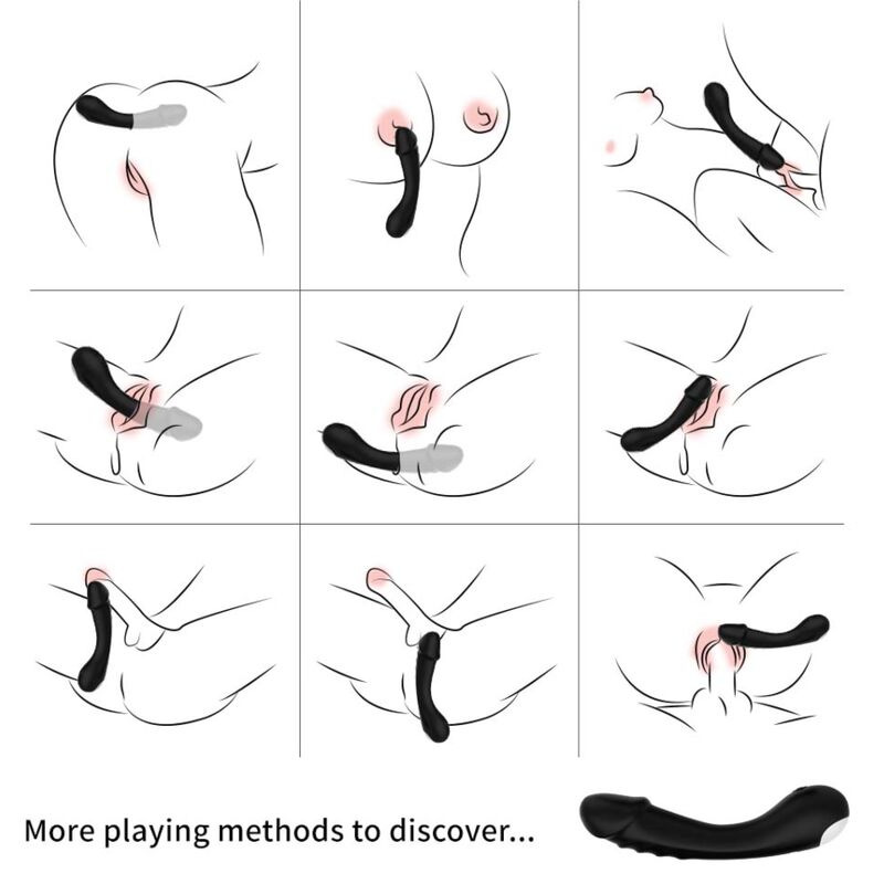 Armony - dildo vibrator g-spot silicone black 1