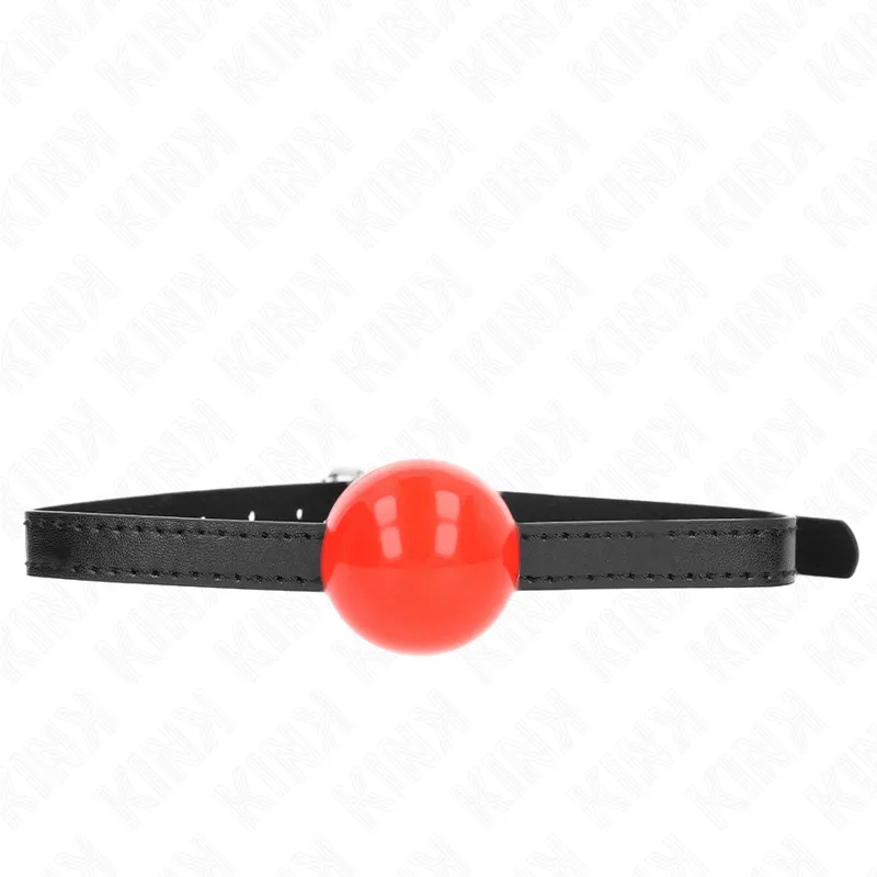 Kink - Red Single Solid Ball 4 Cm Gag 65 X 1.5 Cm