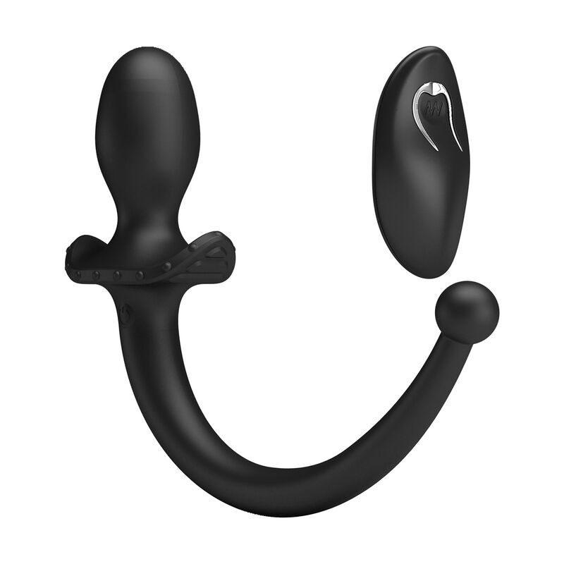 Mr play - wireless remote control anal and perineum vibrator black 3