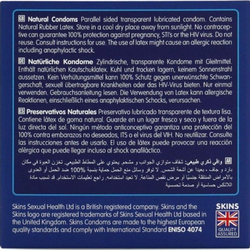 Skins - natural premium condoms pack 4 3