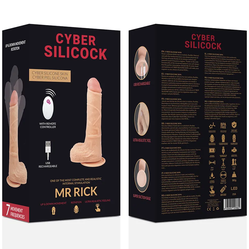 Cyber Silicock Realistico Control Remoto Mr Rick - Vibrátor 6