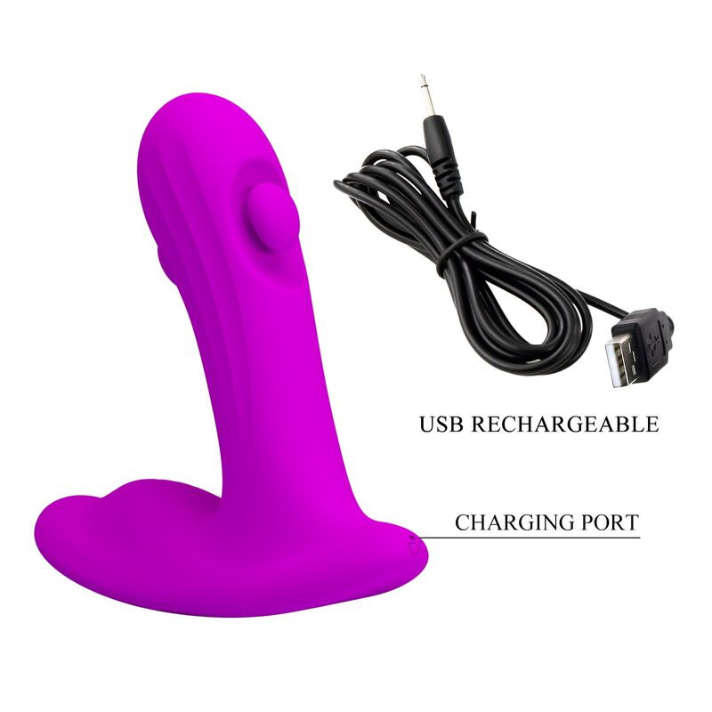Pretty love - bauer rechargeable prostate massager 12 modes purple 8