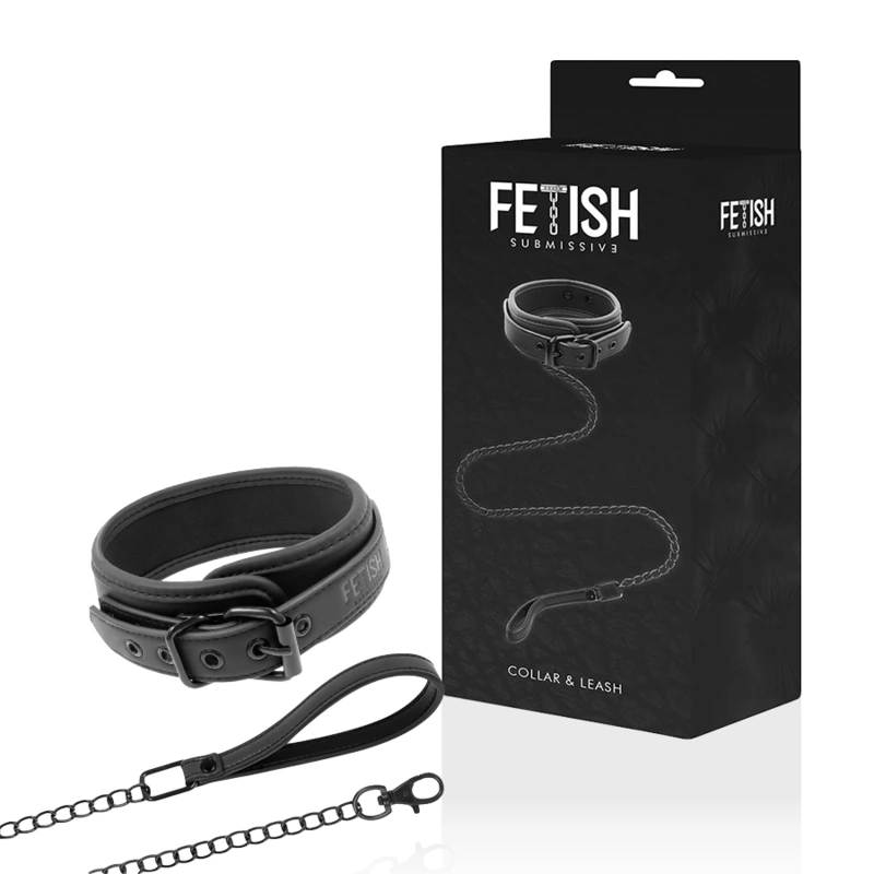 Fetish Submissive Collar With Leash - Obojok S Vodítkom 11