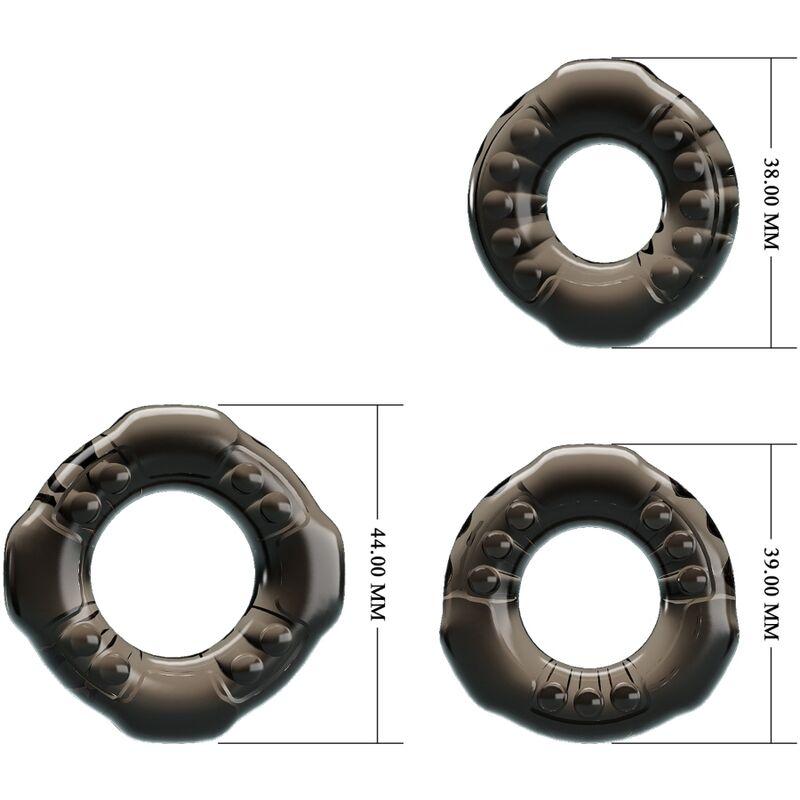 Cock Rings Yvonne Three Penis Rings Set 2
