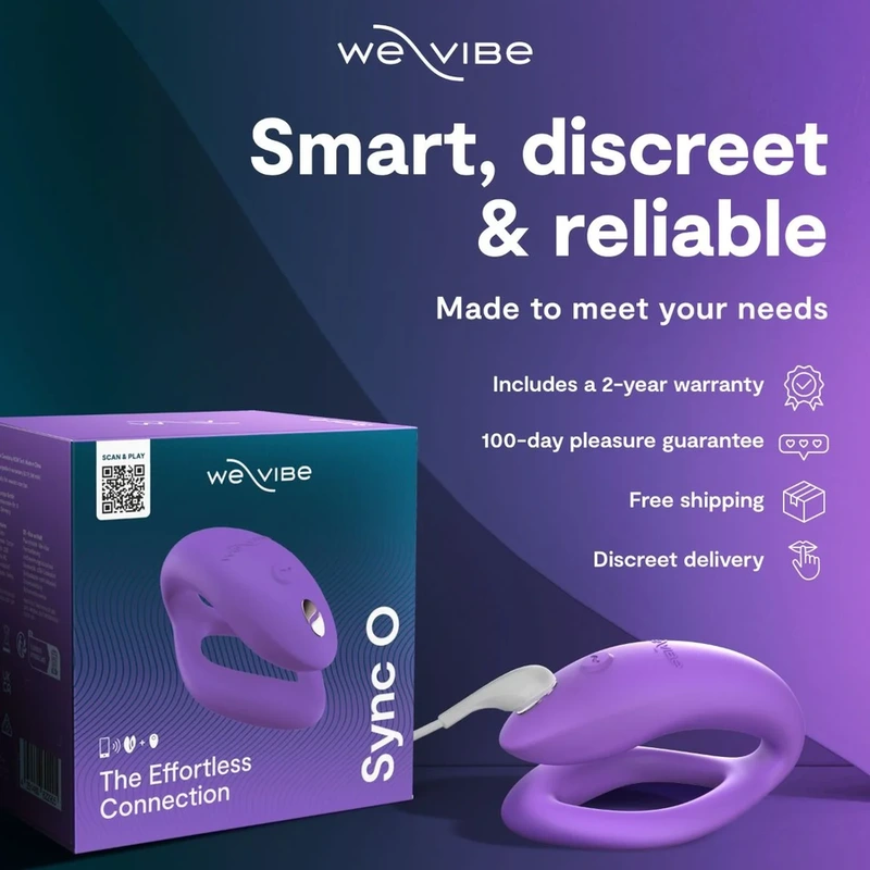 We-vibe - sync o wrapping-stimulation couples vibrator light purple 5