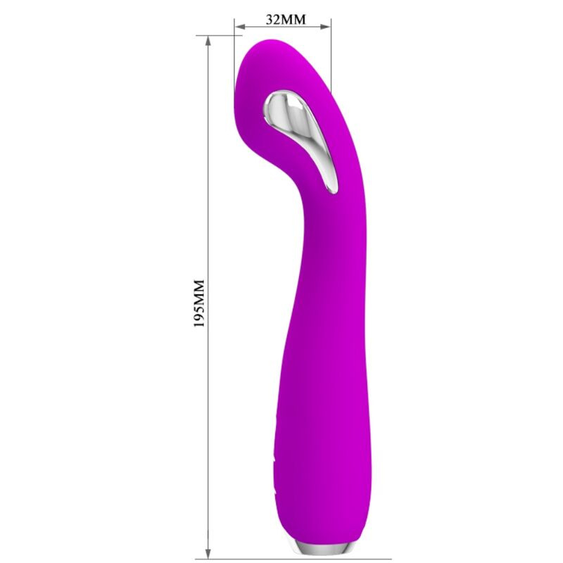 Pretty love - hector rechargeable electroshock vibrator waterproof purple 4