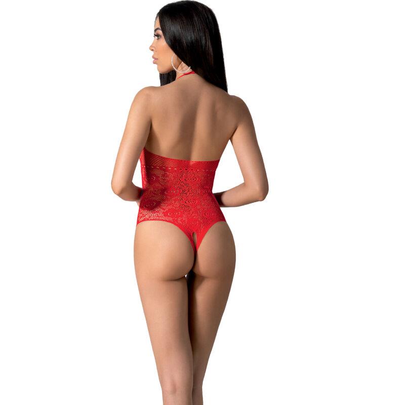 Passion - Bs094 Bodystocking Red One Size - Sieťované Erotické Body 1