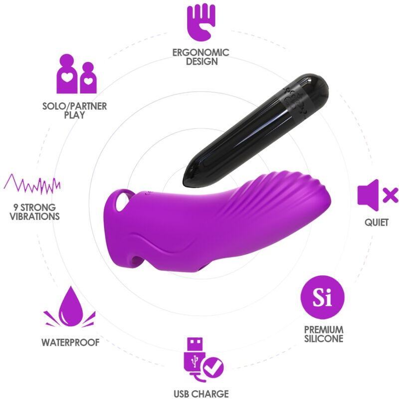 Armony - aurora vibrator finger fuchsia 2