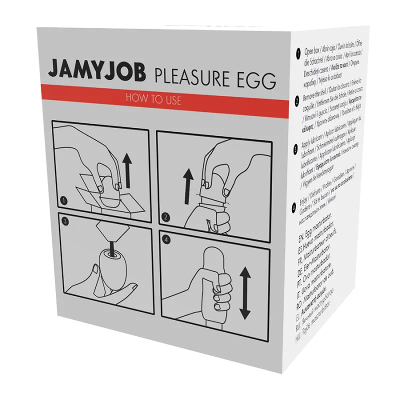Jamyjob Egg Masturbator White Edition Discrett 10