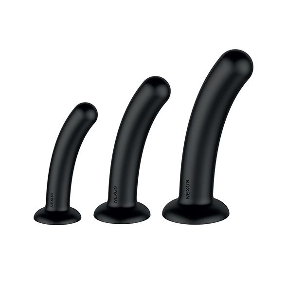 Nexus - Dilator Set Silicone Anal Dildos (S,M,L) Black