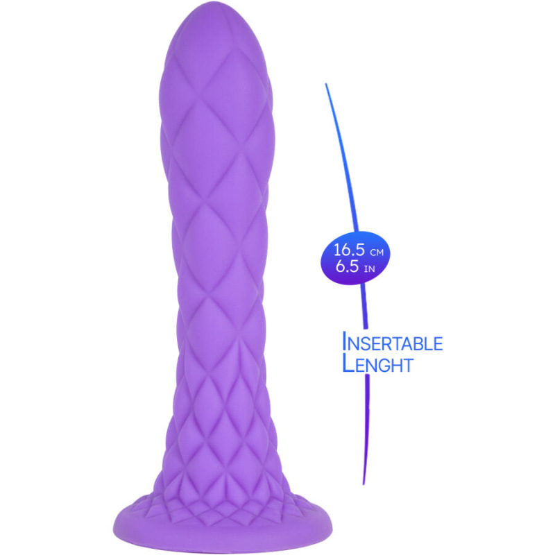 Silexd - dreamy dildo fantasy liquid silicone thermoreactive violet 18.5 cm 7