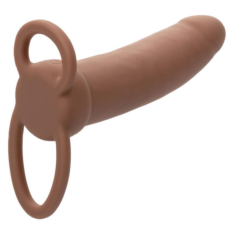 Calexotics - Maxx Thick Dual Penetrator 10 Vibrations Brown