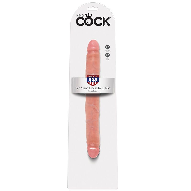King cock - slim double dildo 30 cm
