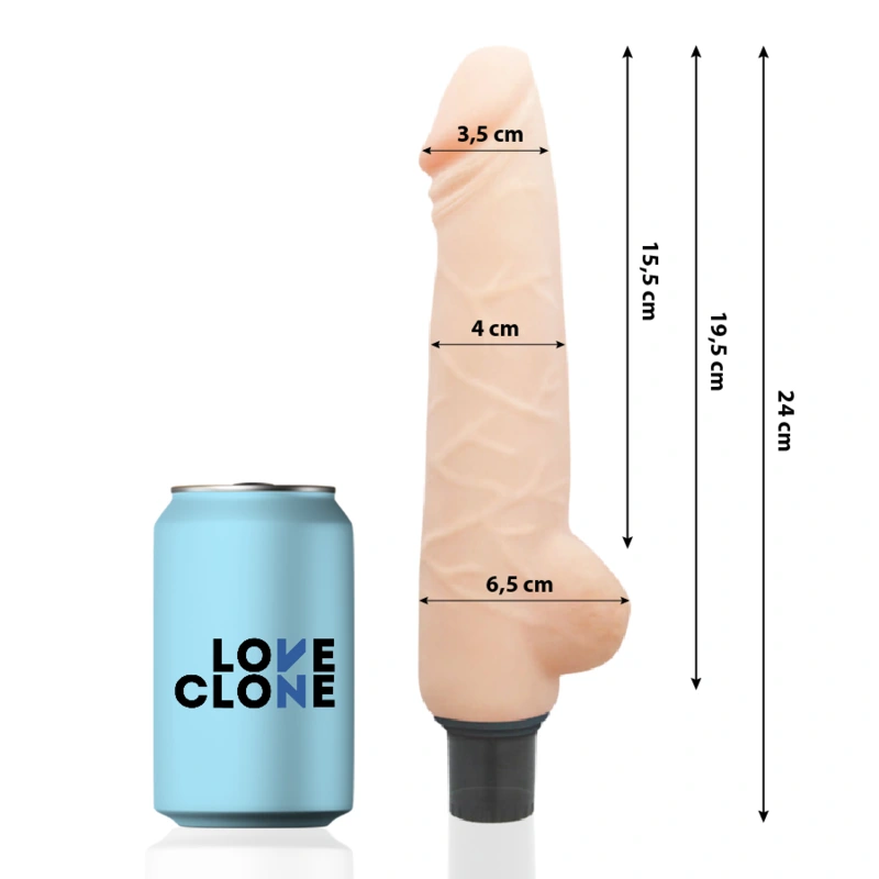 Loveclone - harald self lubrication vibrator 24 cm -o- 4 cm 1