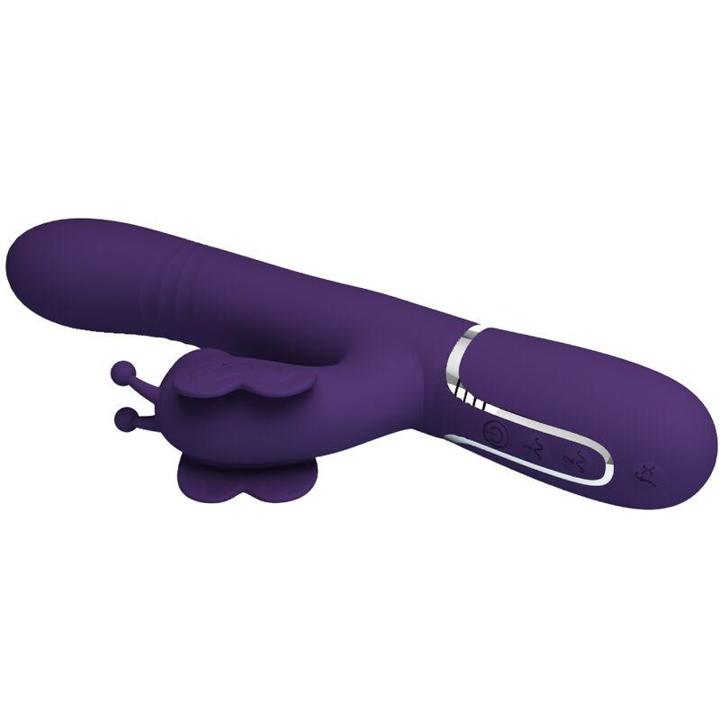 Pretty Love - Multifunction Rabbit Vibrator 4 In 1 Butterfly Purple