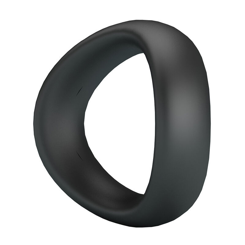 Crazy bull - valen ergonomic silicone cock ring black 4