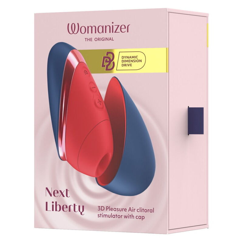 Womanizer - next liberty 3d pleasure air clitoral stimulator blue/red 1
