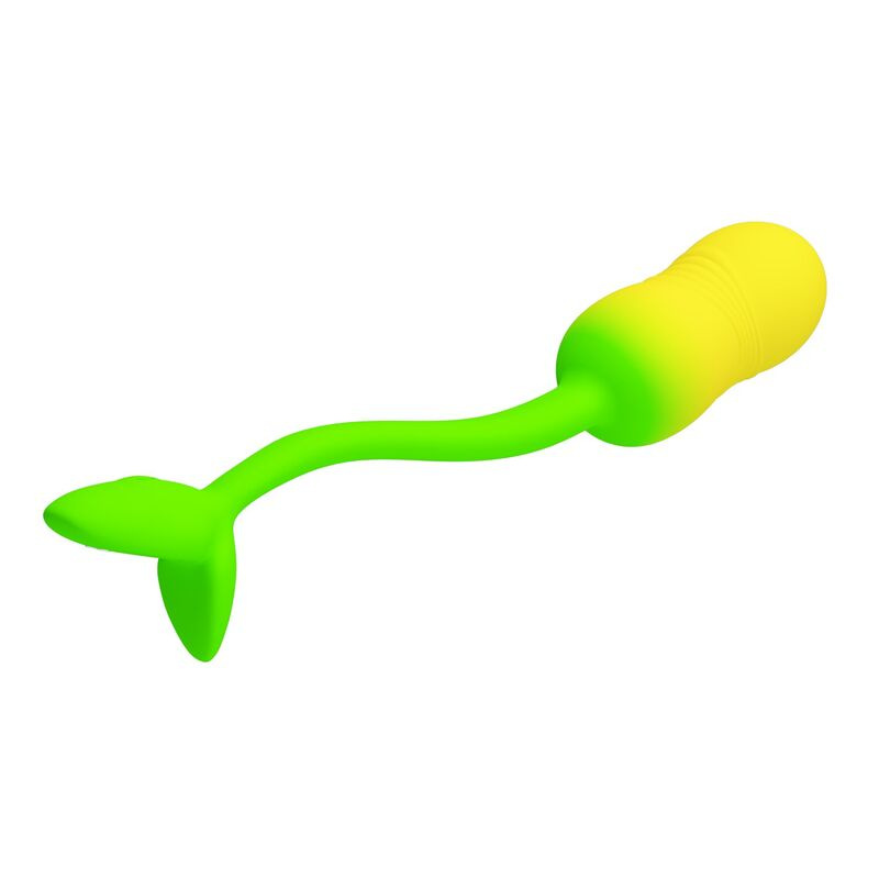 Pretty love - pulsen app control vibrating egg 12 functions usb rechargeable green-yellow 5