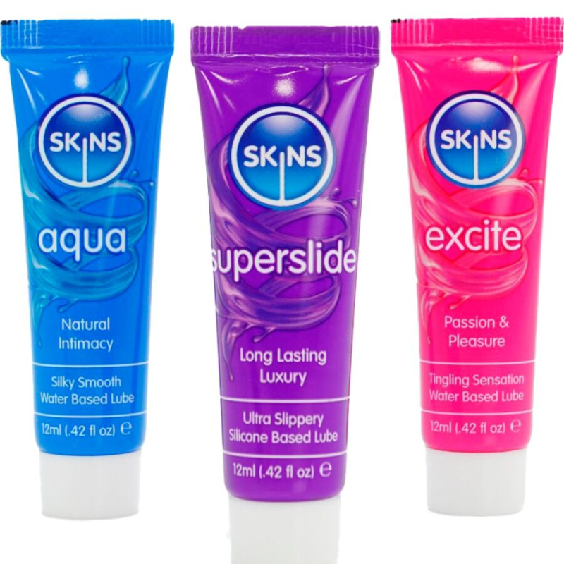 Skins - vital lubes kit aqua, superslide & excite lubricants 3 x 12 ml 1