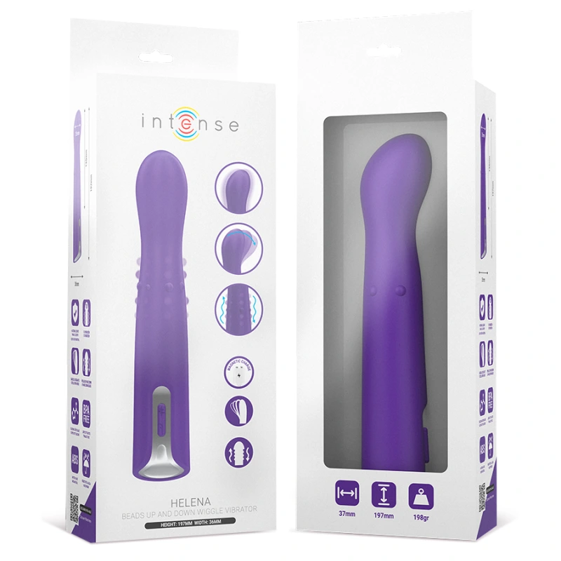 Intense - helena beads up & down wiggle vibrator 13.5 cm 7