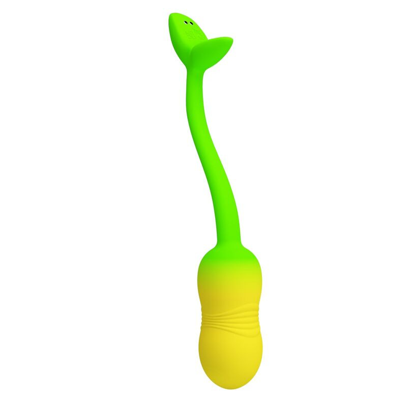Pretty love - pulsen app control vibrating egg 12 functions usb rechargeable green-yellow 1