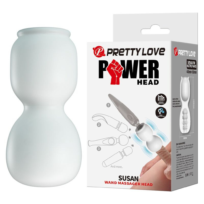 Pretty love - susan power head wand massager attachment Ø 6.5 cm