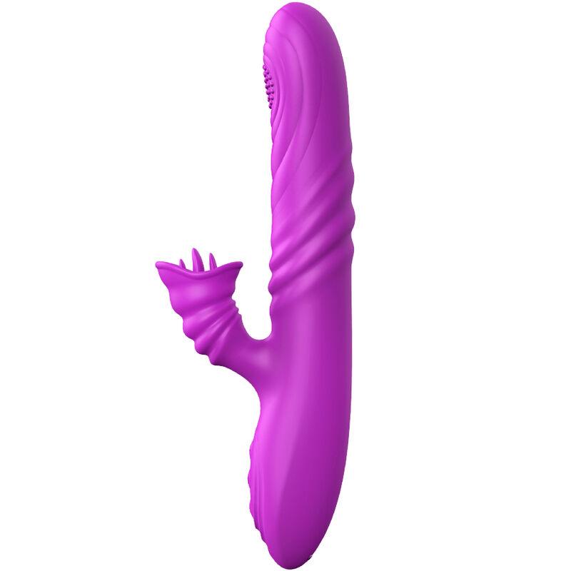 Armony - Angelia Multifunction Vibrator With Stimulating Tongue Violet Heat Effect 2