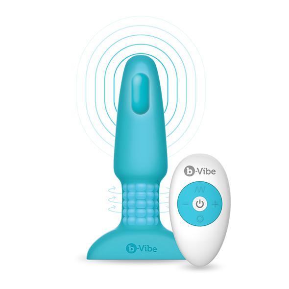 B-Vibe - Rimming Remote Control Plug Teal 2