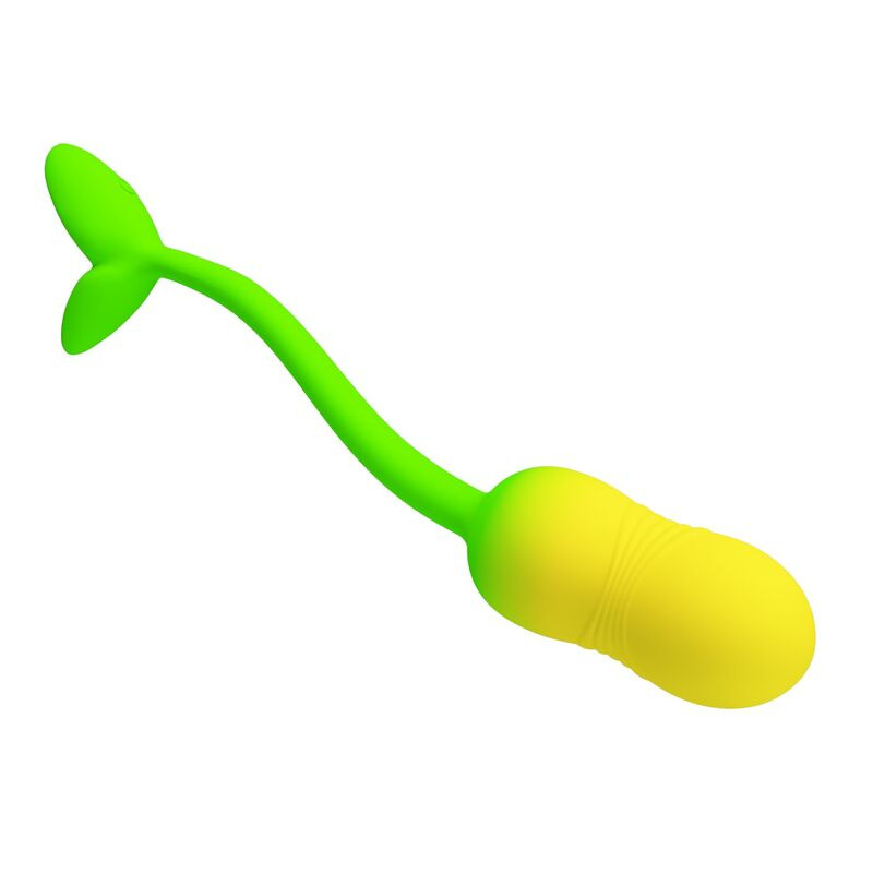 Pretty love - pulsen app control vibrating egg 12 functions usb rechargeable green-yellow 3