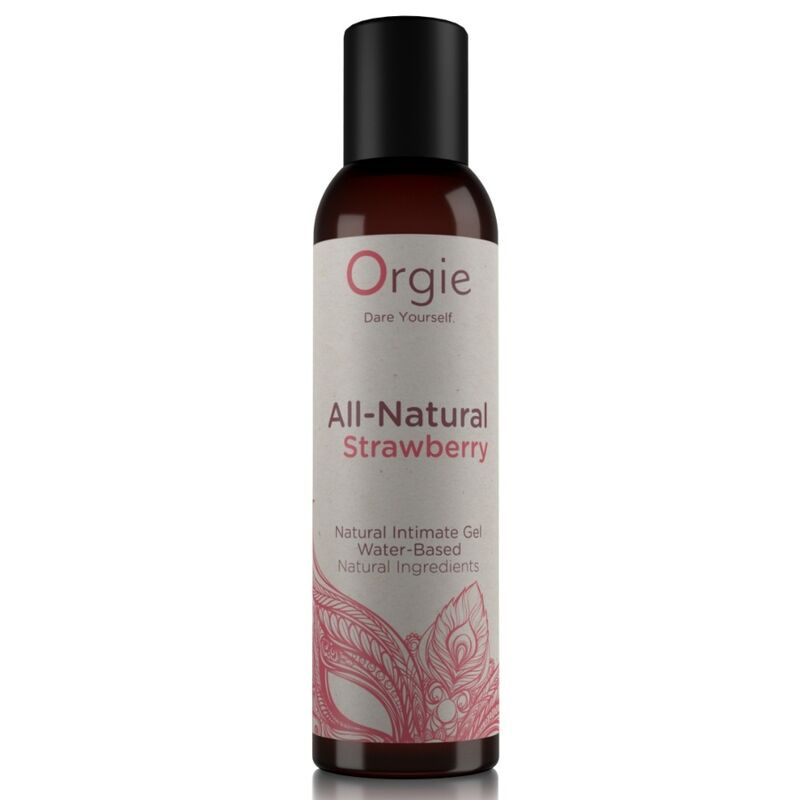 Orgie - all-natural strawberry kissable water-based intimate gel 150 ml 1