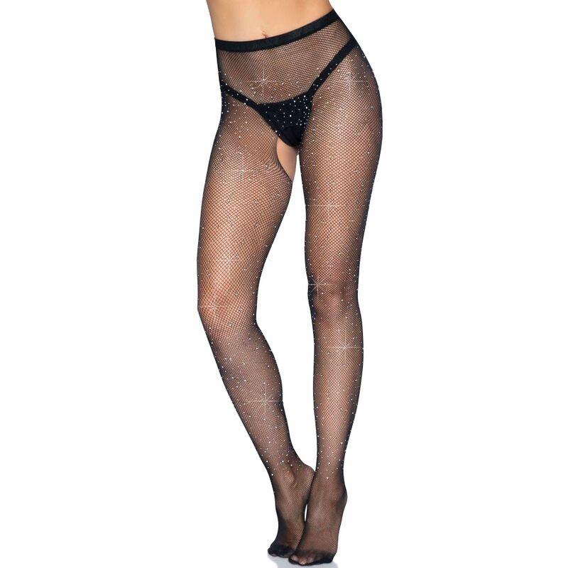 Leg Avenue Fishnet Crothless Tights 3