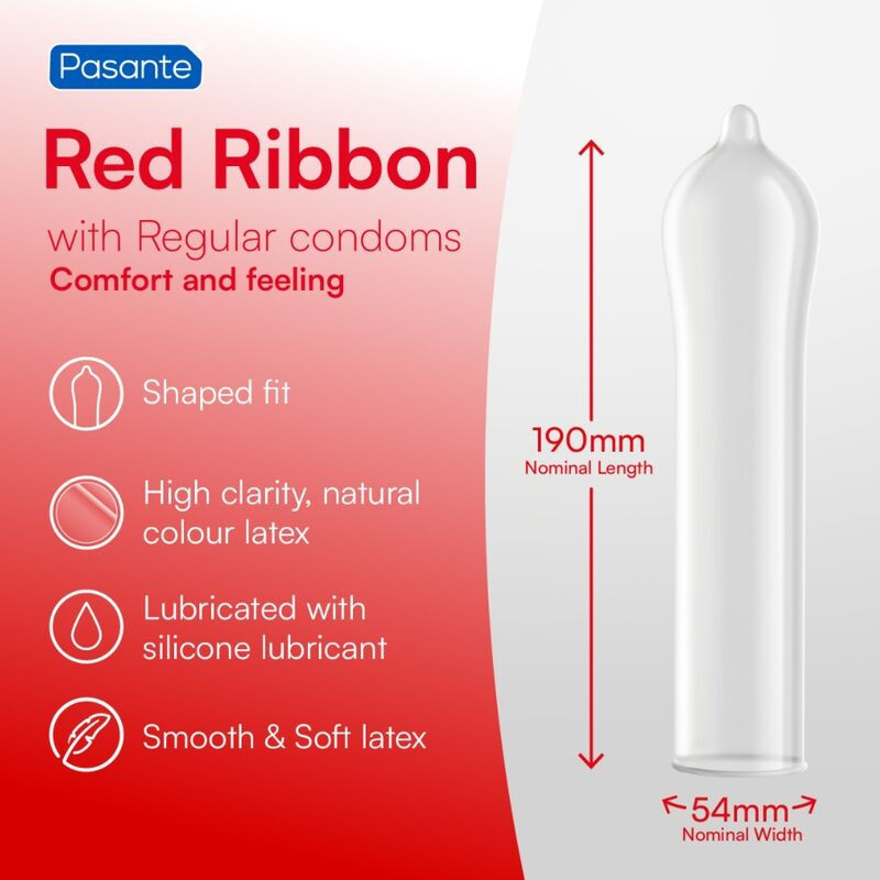 Pasante - kondómy red ribbon 144 ks 3