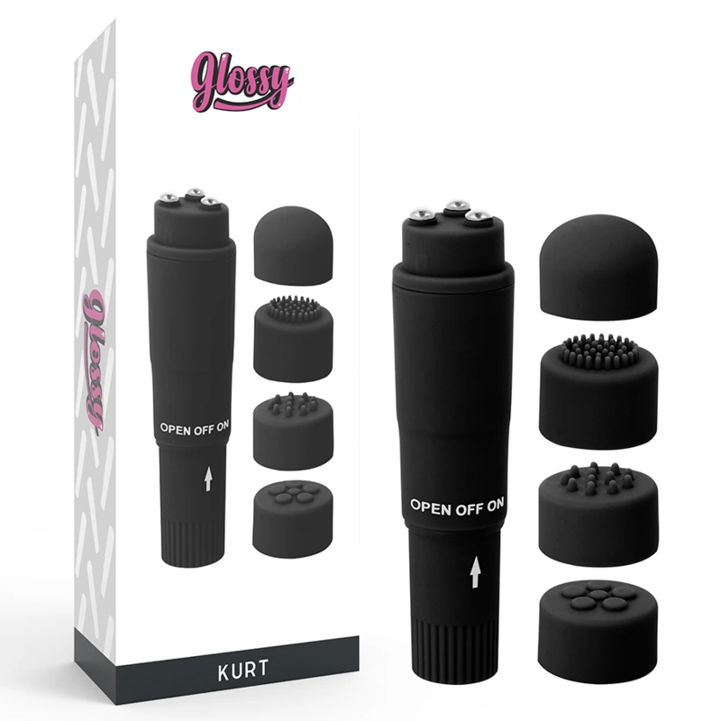 Glossy - kurt pocket massager black