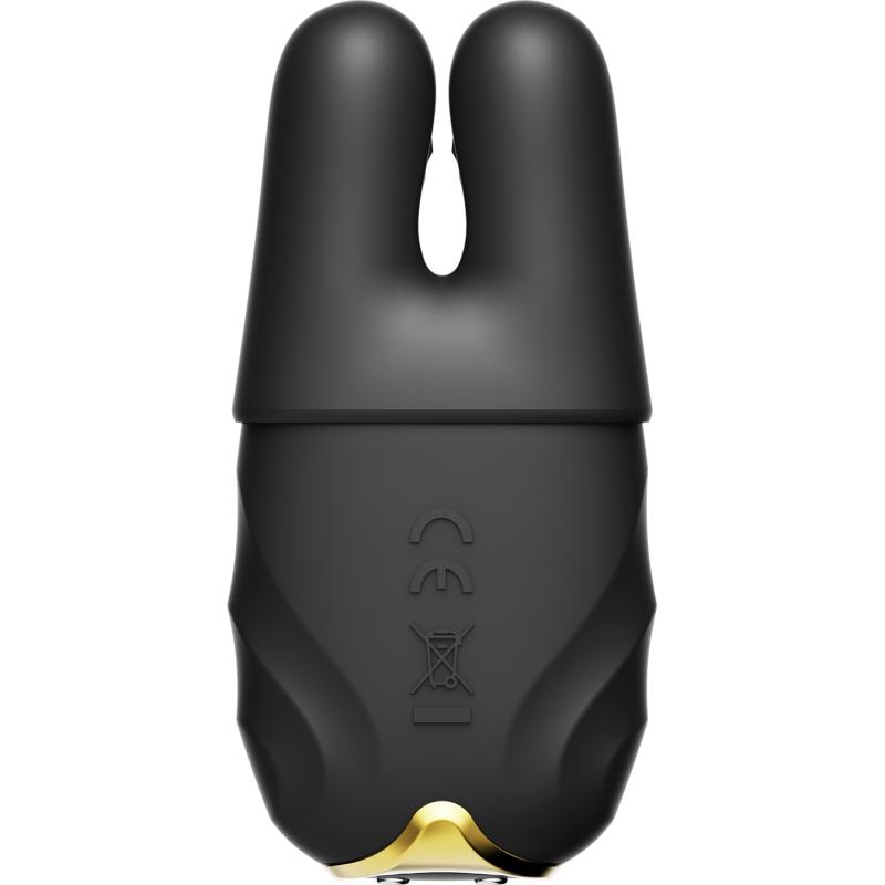 Zalo - Nave Wireless Vibrating Nipple Clamps Obsidian Black