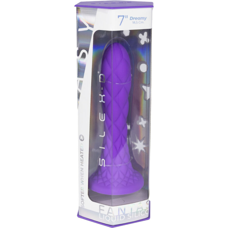 Silexd - dreamy dildo fantasy liquid silicone thermoreactive violet 18.5 cm 8
