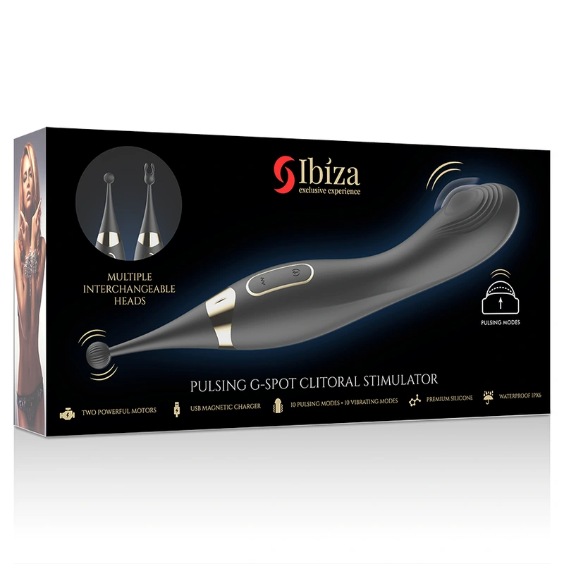 Ibiza - interchangeable clitoral stimulator and pulsation g spot vibrator 6