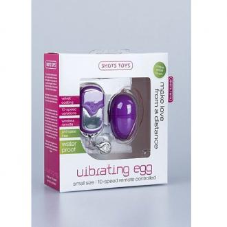 Vibrating Small Size 10 Speed Remote Controlled Purple