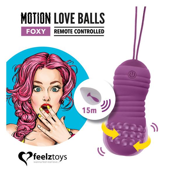 Feelztoys - Remote Controlled Motion Love Balls Foxy - Vibračné Vajíčko 8